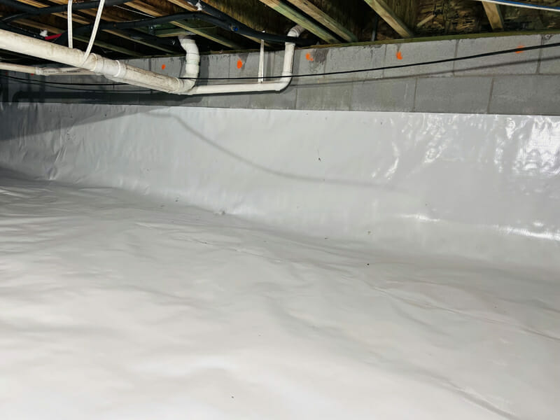 Crawlspace after encapsulation in Hollywood SC